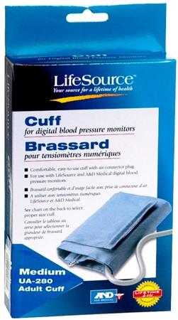 AND UA280 EA/1 CUFF REPLACEMENT ADULT MEDIUM (24-36cm) FOR DIGITAL BP MONITOR