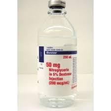 BAX JA0694 CS/12  NITROGLYCERIN IN 5% DEXTROSE INJECTION - 250 ML