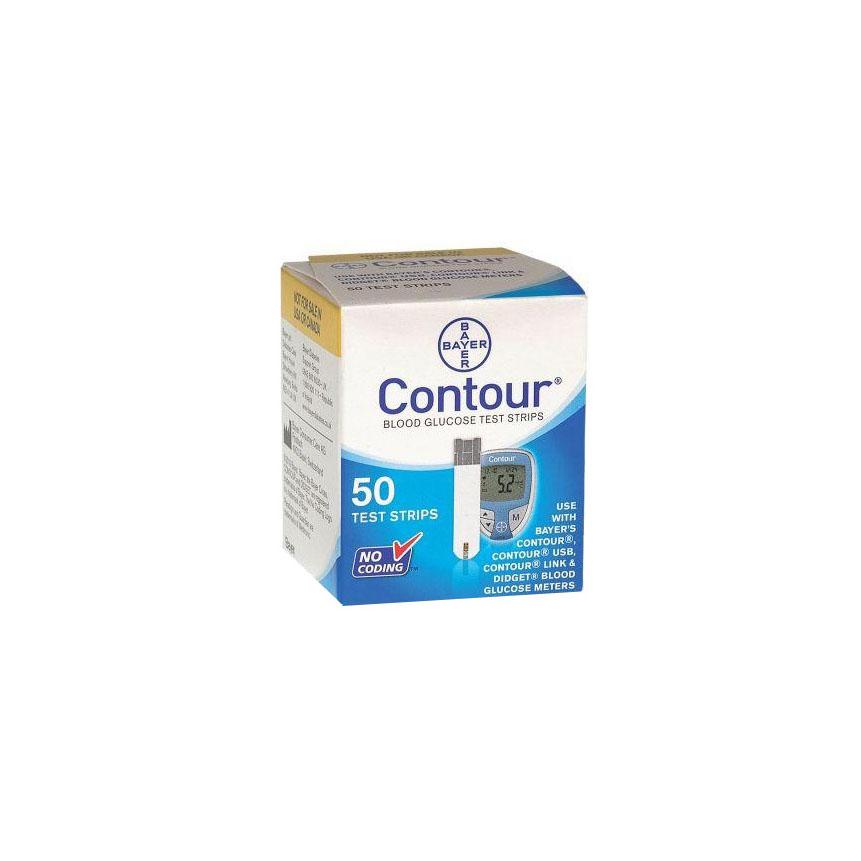 BAYER 7081C BX/50 CONTOUR BLOOD GLUCOSE TEST STRIPS (6707148)