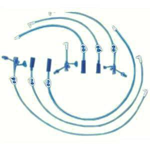 BLD 012324 CS/5 MIC-KEY EXT SET 24IN, STRAIGHT, BOLUS SET W/ CATH TIP & CLAMP
