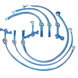 BLD 012412 CS/5 MIC-KEY EXT SET, 12IN, RIGHT ANGLE, BLOUS SET W/ CATH TIP & CLAMP