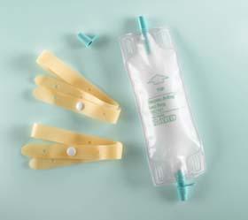 BRD 1501MF (CS50)EA/1  LEG BAG 19OZ STERILE FLIP-FLOP