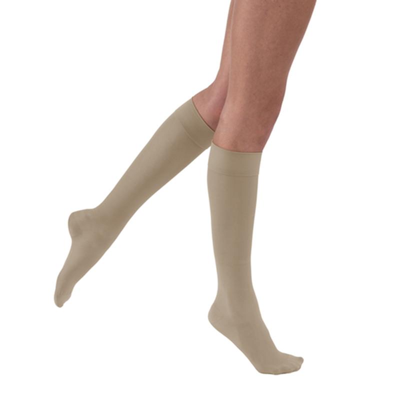 Pr/1 Jobst Ultrasheer Women, Knee High, 30-40Mmhg, Lg, Honey, Closed Toe