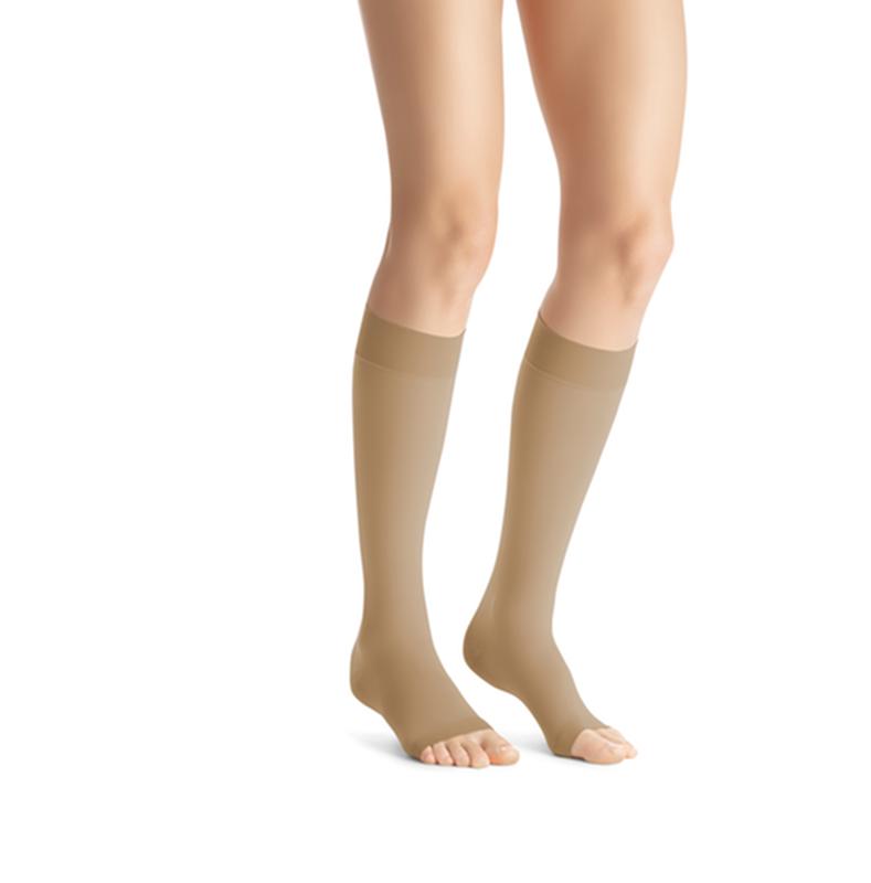 Pr/1 Jobst Opaque Women, Knee High Petite, 30-40Mmhg, Sm, Natural, Open Toe