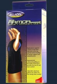 BY 382SM EA/1 BELL HORN ORTHO ARMOR WRIST IMMOBILIZER SAMLL 6 1/4" To 7 1/4", LEFT ADUJSTABLE