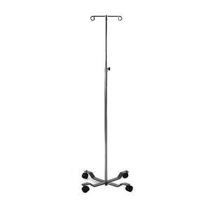 CHB PB5035 EA/1 IV POLE, FOUR LEG, TWO HOOK, 23" BASE, 45.5"-79"