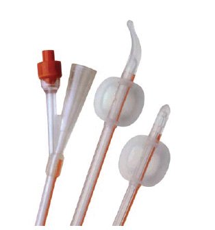 FolySil Urological 2-Way Pediatric Foley Catheter – 8 Fr, 100% Silicone, Coude Tip (Box of 5)