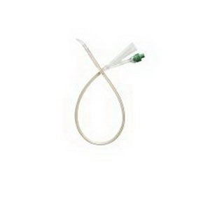 FolySil 2-Way Tiemann Coude Foley Catheter – 12 Fr, 15 cc, 100% Silicone (Box of 5)