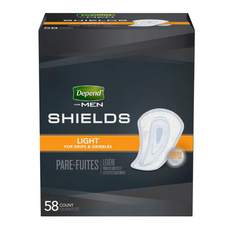 Depend Fit-Flex Light Shields for Men – 58 per Package