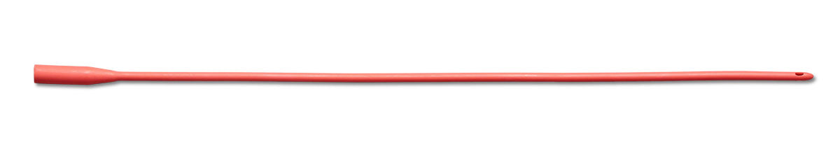 Red Rubber Latex Intermittent Catheter, 10-20FR, 16 in (Box of 12)