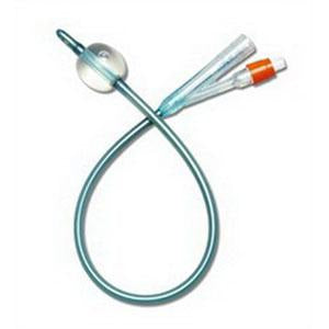 SilverTouch 2-Way Foley Catheter – 14 Fr, 10 ml, 100% Silicone, Silver Hydrophilic Coated, Sterile (Box of 10)