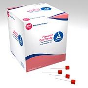 DYN 1217 BX/250 TOOTHETTE ORAL SWAB W/DENTIFRICE 4" HANDLE INDV WRAPPED.YOUR ITEM CODE 819-1217