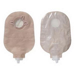 New Image Urostomy Pouch, 9 in, Transparent, 1 ¾" Flange (Box of 10)