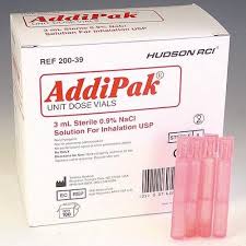 HUD HO120069 BX/48  ADDIPAK SALINE SODIUM CHLORIDE SOLUTION UNIT DOSE 15ML PINK