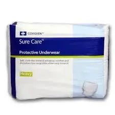 KND 1215 CS/4BG (16EA/BG) SURE CARE PROTECTIVE UNDERWEAR, EXTRA HEAVY, LARGE (44"-54"), 2 BLUE STRANDS