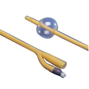 KenGuard Silicone-Coated Latex Foley Catheter – 14 Fr, 5 cc (Carton of 10)