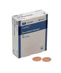 KND 44120 BX/100 CURITY SHEER ADHESIVE SPOT BANDAGE, 7/8IN