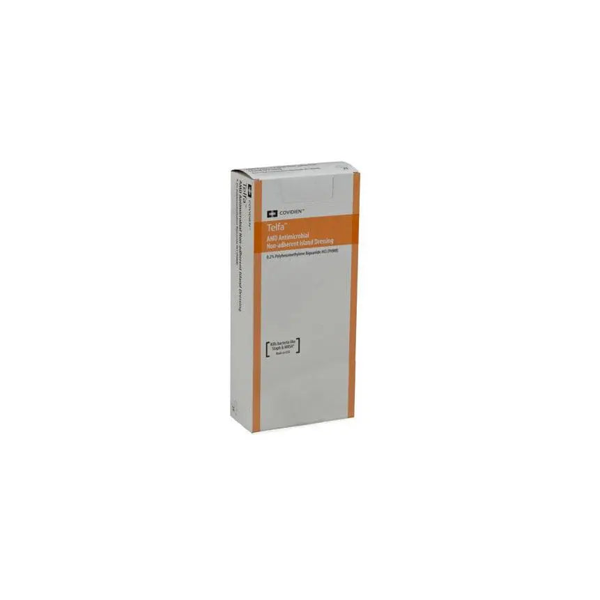 KND 7668 (CS/2)BX/25 TELFA AMD ANTIMICROBIAL ISLAND DRESSING,ANTIMICROBIAL STERILE, 4" X 14"
