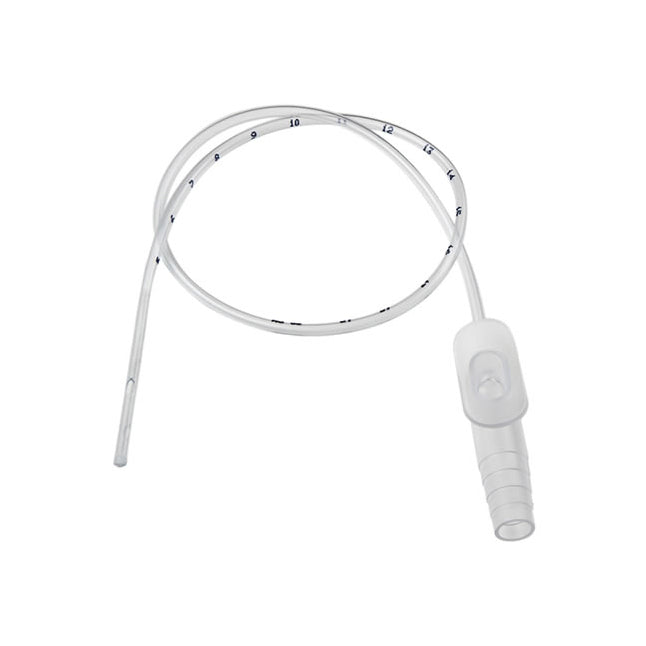 Sterile Straight Suction Catheter – 12 Fr, 21" with Control Valve (Box of 50)