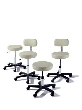 MID 273-003-312 EA/1 RITTER AIR LIFT STOOL WITH BACK AND GLIDE ASSEMBLY, BLACK