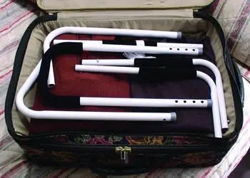 MTS 505 EA/1 TRAVEL BED RAIL.HANDLE WIDTH(OUTER) 8.75"(INNER) 7",LENGTH 29",WIDTH 10.5-27".WEIGHT CAP  250lbs.