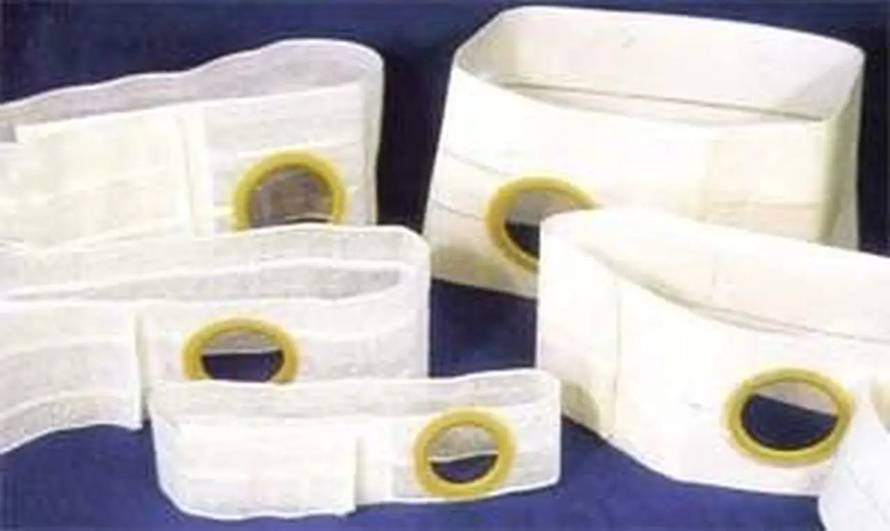 NUH 6612-DC EA/1 FLAT PANEL REGULAR ELASTIC 6" SUPPORT BELT LG (36-41") RIGHT-SIDE 2 7/8" OPENING 1" FROM BOTTOM WHITE (NON-RETURNABLE)