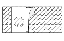 NUH 6713-DC EA/1 FLAT PANEL COOL COMFORT 6IN, XLARGE, 2 7/8IN RIGHT SIDE OPENING (NON-RETURNABLE)
