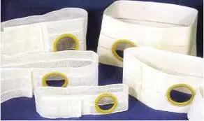 NUH 6742-SP EA/1 FLAT PANEL COOL COMFORT 9" SUPPORT BELT  LG (36-41") RIGHT-SIDE 2 3/4" OPENING, 1 3/4" FROM BOTTOM  WHITE (NON-RETURNABLE)