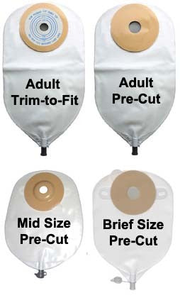 Nu-Flex Adult Clear Urinary 11in Pouch 3/4in Opening W/Deep Convexity (Non-Returnable) - Box Of 10 - Home Health Store Inc