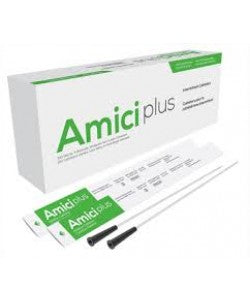 Amici Ultra Male Tiemann Intermittent Catheter, 10-14FR, 16 in (Box of 100)