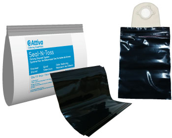 Seal and Toss Ostomy Disposal System Bags, 11 in × 8 in (Pack of 50)