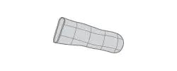 PLM 1401 BX/6 POLYMEM SILVER FINGER COT DRESSING, SIZE 1 (RING SIZE 4 -8).
