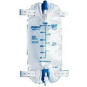 RUS 453919 (CS24) Anti-Reflux Drainage Bag 19oz. 18" Extention Tubing. Each