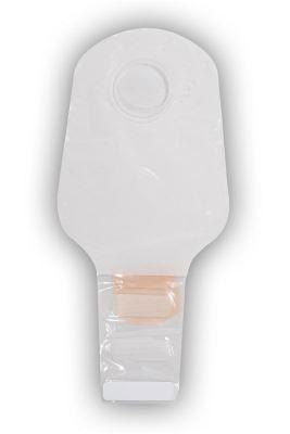 SALT ND32 BX/30 CONFIDENCE NATURAL WITH ALOE 1-PIECE DRAINABLE TRANSPARENT POUCH, PRE-CUT 32MM