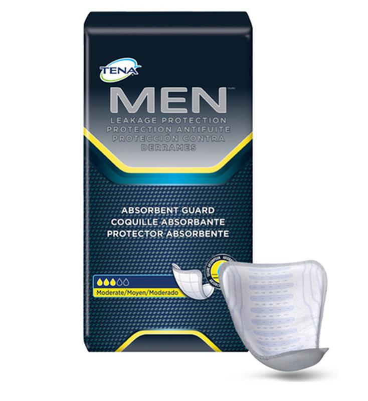 TENA For Men Maximum Guard – One Size, 20 per Pack (Case of 6 Packs)