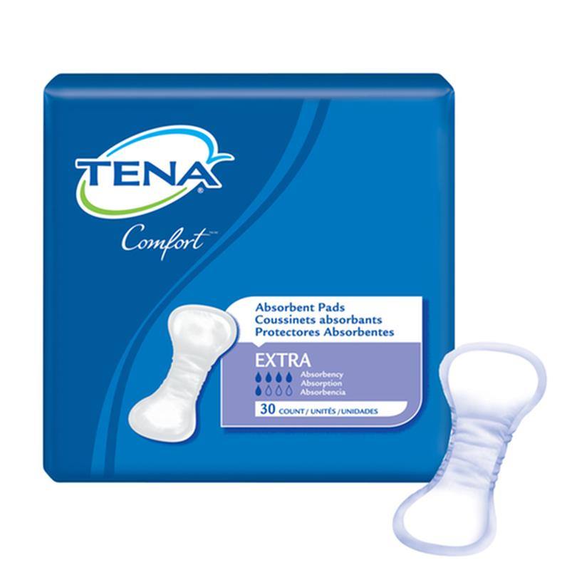 TENA Extra Comfort Pad Plus – 30 per Pack (Case of 3 Packs)