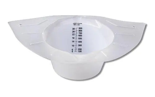 SM 6001 CS/100  PLASTIC SPECIMEN CONTAINER, 800CC WHITE, W/O COVER (MEXICAN HAT)