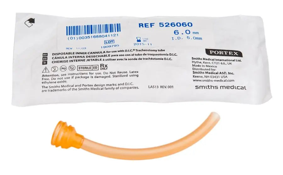 SPX  526060 BX/20 PORTEX DISPOSABLE INNER CANNULA, FOR 6MM TUBE, INNER DIAMETER 5.0MM