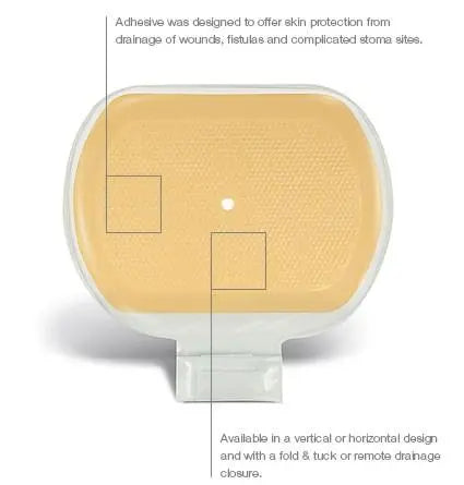 SQU 839253 BX/5 EAKIN COHESIVE FISTULA WOUND POUCH XLG 245MM X 160MM