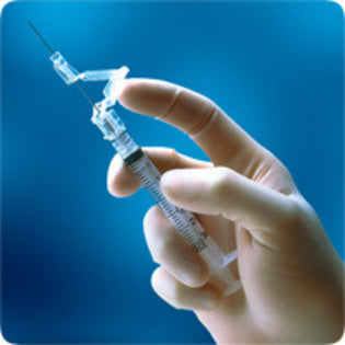 Bx/100 Sureguard 3 Safety Syringe, 25G X 5/8In, 3Ml Syringe