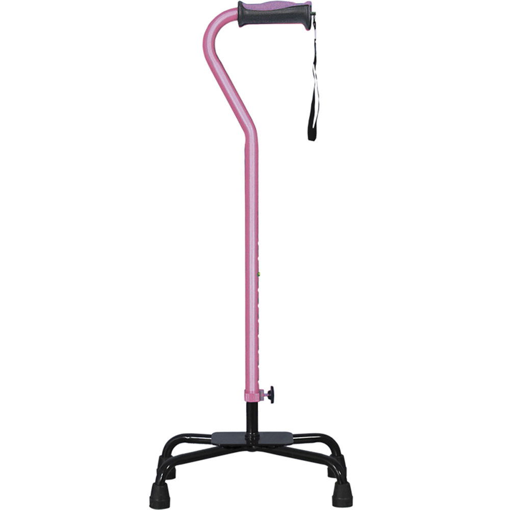Adjustable Quad Cane for Right or Left Hand Use