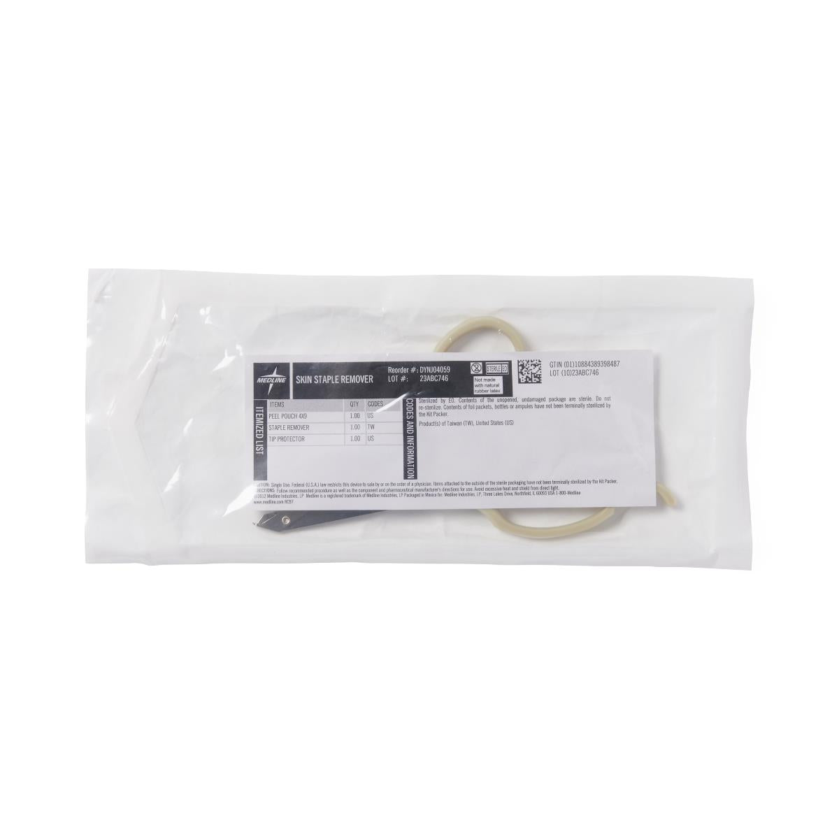 Medline Scissor-Style Skin Staple Remover,