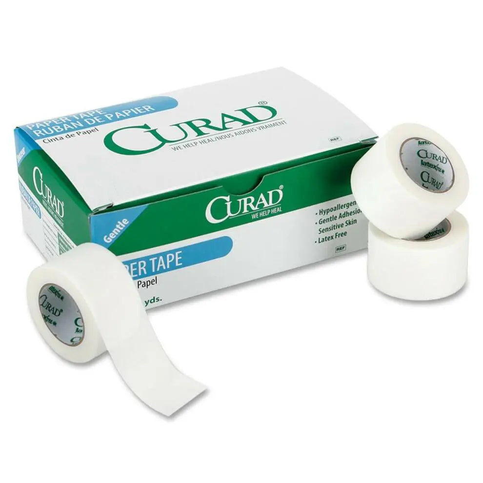 Curad Paper Surgical Tape, 1" X 10yds - Box Of 12 - Home Health Store Inc