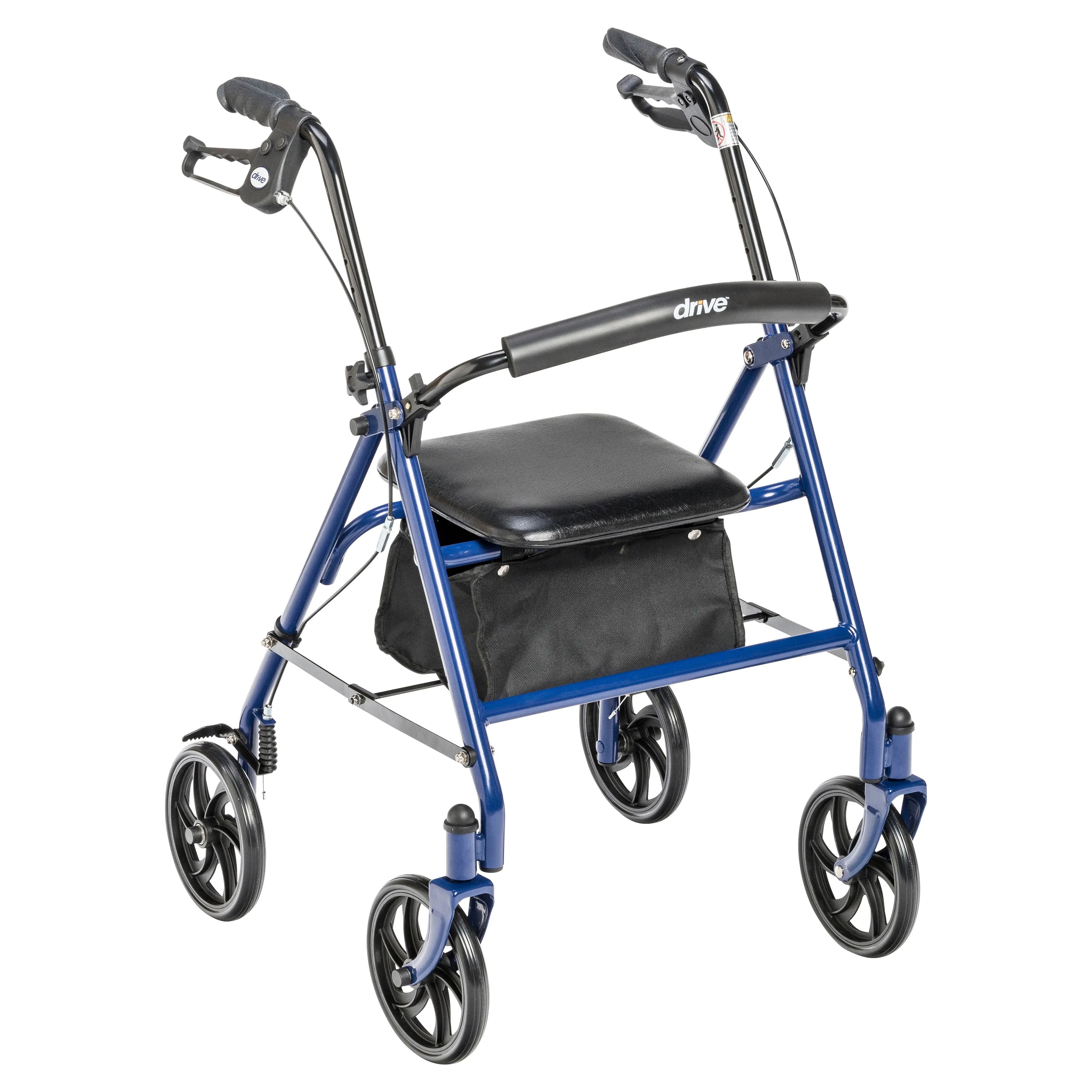 Four Wheel Rollator Rolling Walker with Fold Up Removable Back Support - Home Health Store Inc
