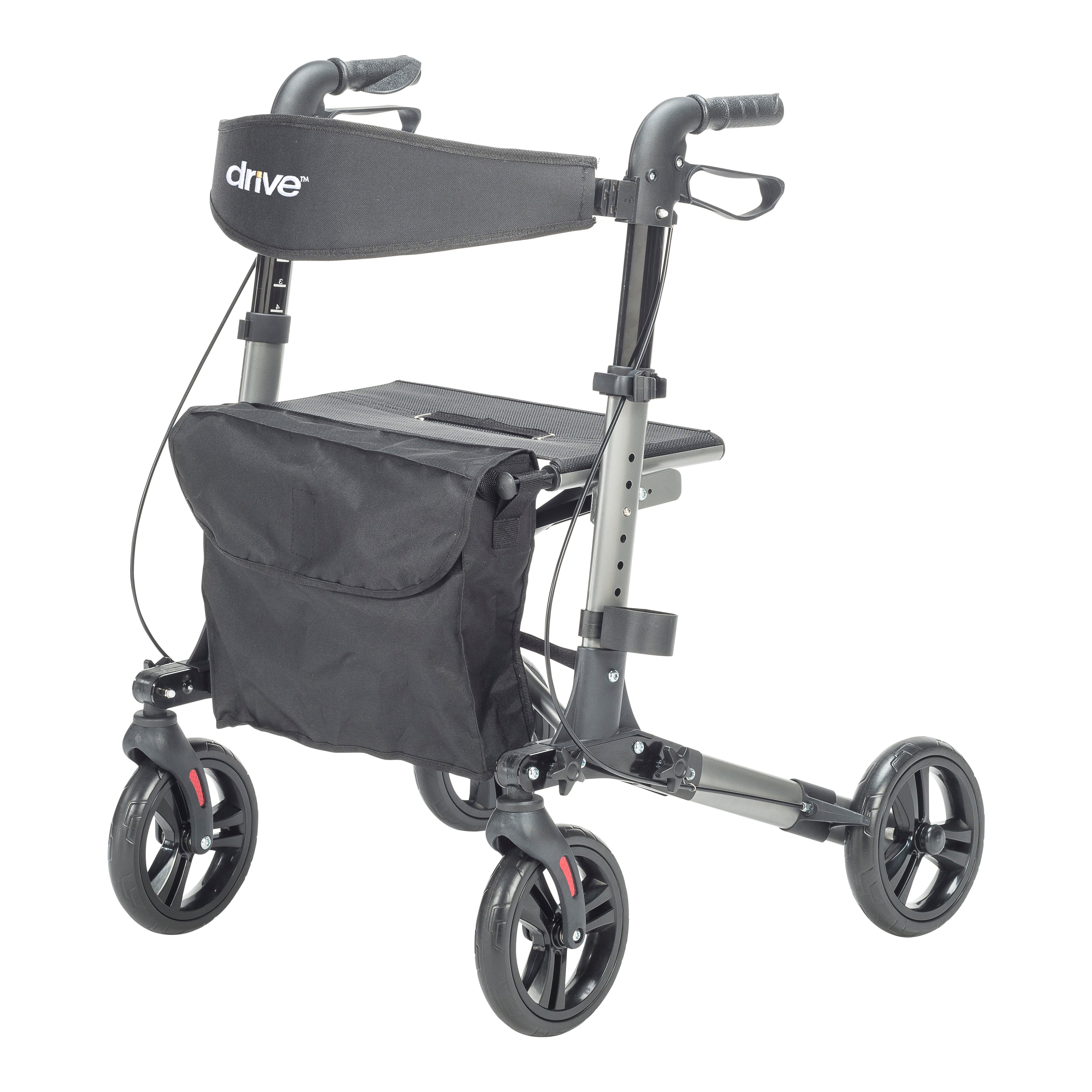 Compact Folding Rollator Rolling Walker