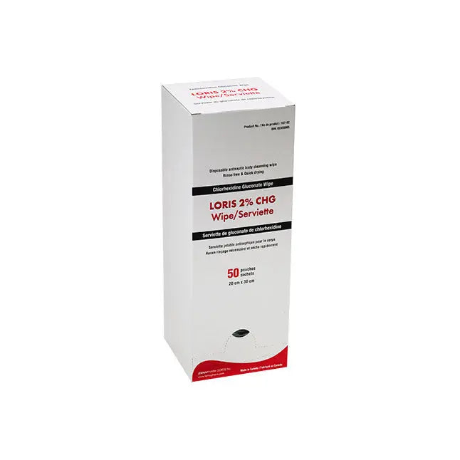 Loris Wipe Chg 2%, 20 X 30cm. - Box Of 50 - Home Health Store Inc