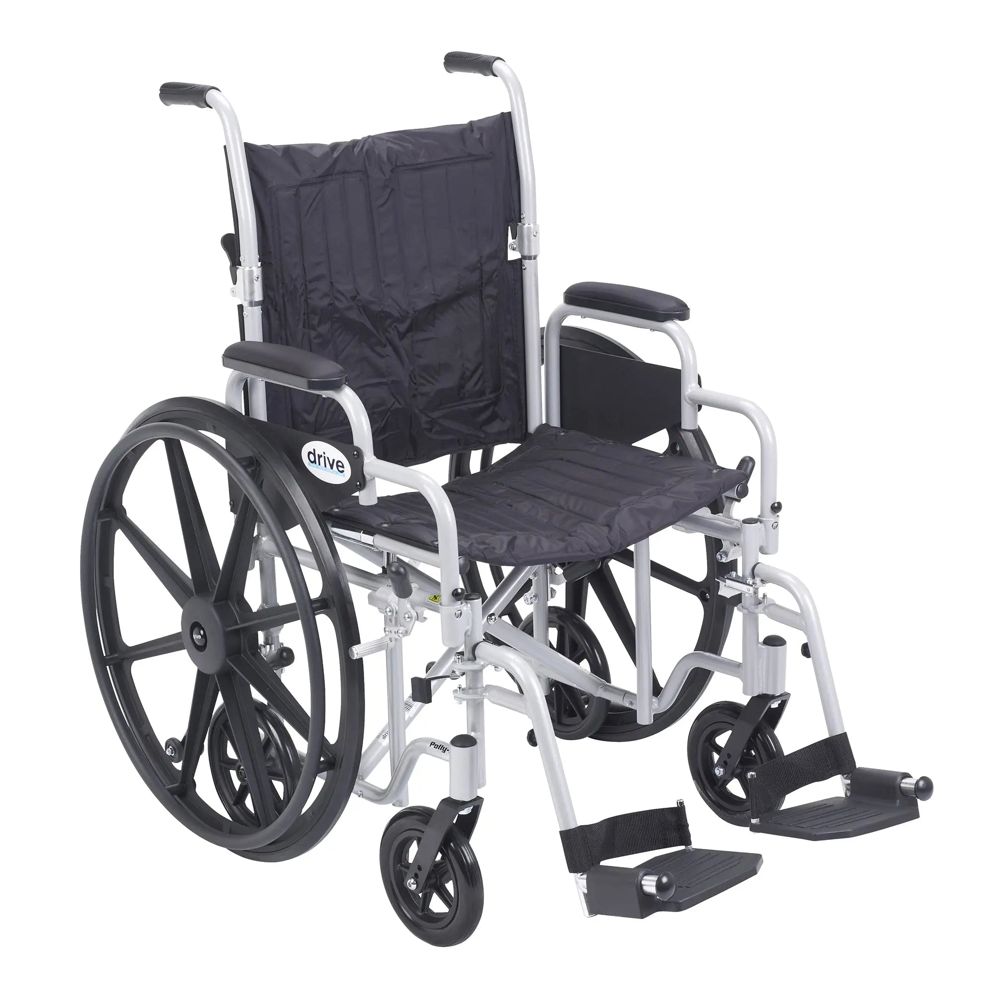 Poly Fly Light Weight Transport Chair Wheelchair with Swing away Footrest - Home Health Store Inc