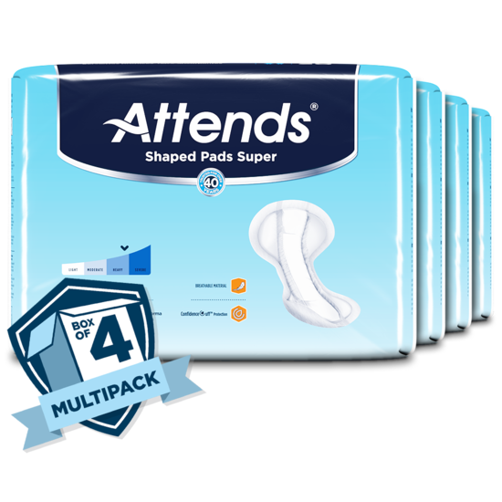 Attends Shaped Pads Super