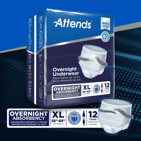 Attends Overnight Briefs, X-Large