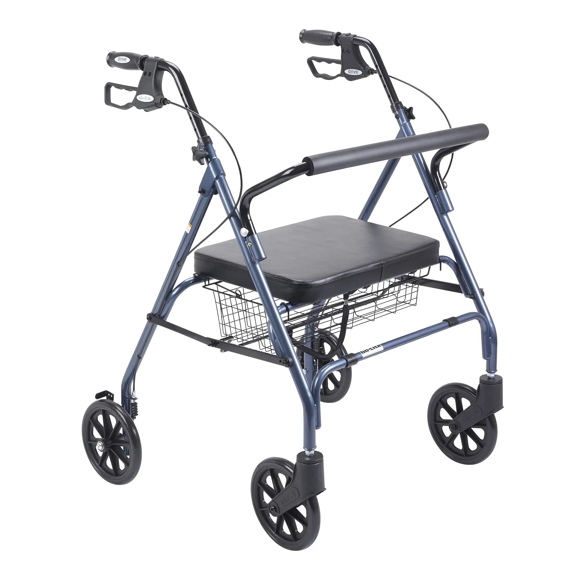 Heavy Duty Bariatric Rollator Rolling Walker with Large Padded Seat - Home Health Store Inc